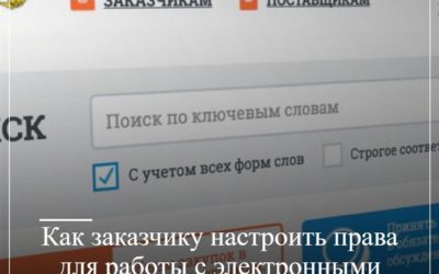 Как заказчику настроить права для работы с электронными дополнительными соглашениями в ГИС ЕИС ЗАКУПКИ?